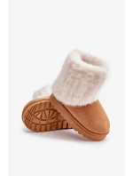 Detské členkové snehule s ťavou kožušinou Crisie