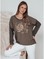 Dámska blúzka LOVEGLOW tmavohnedá FashionStreet RY2698