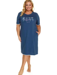 Nočná košeľa 5366 modrá plus - Doctornap