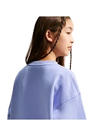 Detská mikina Nike Sportswear Club Fleece Light Purple FD2923 569 Detská mikina Nike Sportswear Club Fleece Light Purple FD2923 569