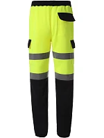 Yoko HV 016T Hi-Vis tepláky 79.016T hi vis žltá/námornícka modrá