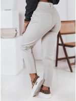 Dámske džínsové nohavice mom fit STREETSTYLE light beige FashionStreet UY2375 Dámske džínsové nohavice mom fit STREETSTYLE light beige FashionStreet UY2375