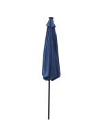 ZÁHRADNÝ SLNEČNÍK S LED OSVETLENÍM 300CM NÁMORNÍCKA MODRÁ