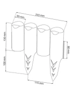 GARDEN PALISADA GARDEN RIM 250CM IPBO bronz detské