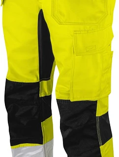 ProJob 6570 Waistpants Stretch (42–60) Elastické bezpečnostné nohavice 64.570M žlté/čierne