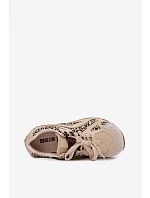 Semišové kožené dámske tenisky Big Star TT274549 beige Semišové kožené dámske tenisky Big Star TT274549 beige