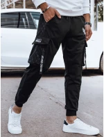 Pánske bojové nohavice čierne FashionStreet UX4372 Pánske bojové nohavice čierne FashionStreet UX4372