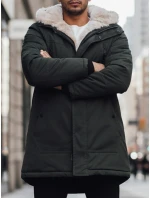 Pánska zimná bunda parka s kapucňou zelená FashionStreet TX4966z Pánska zimná bunda parka s kapucňou zelená FashionStreet TX4966z