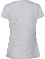 Fruit of the Loom Lady-Fit Iconic 195 T Dámske tričko z hrubej bavlny 16.1424 heather grey Fruit of the Loom Lady-Fit Iconic 195 T Dámske tričko z hrubej bavlny 16.1424 heather grey