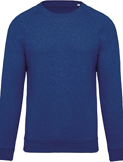 Kariban K 480 Pánska mikina s raglánovými rukávmi z bio bavlny 20.K480 ocean blue heather