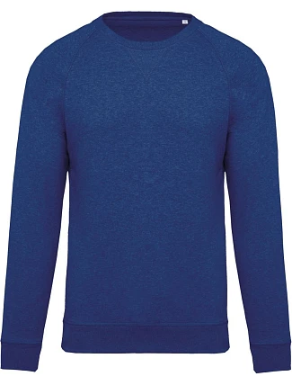 Kariban K 480 Pánska mikina s raglánovými rukávmi z bio bavlny 20.K480 ocean blue heather Kariban K 480 Pánska mikina s raglánovými rukávmi z bio bavlny 20.K480 ocean blue heather