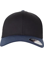 Flexfit 6277T/6277TT 6-panelová čiapka Flexfit Wooly Combed 55.277T čierna/námornícka modrá