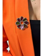 Brošňa XZ459-222 strieborná + viacfarebná Brošňa XZ459-222 strieborná + viacfarebná