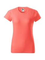 Základné tričko dámske koralové
