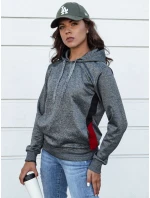 Dámska športová mikina GIM tmavosivá FashionStreet BY1335