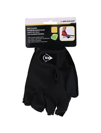 CYKLISTICKÉ RUKAVICE SENIOR BLACK DUNLOP R.L