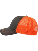 Atlantis Headwear Sonic-S 6-panelová truckerová čiapka 33.0259 tmavošedá/oranžová fluo Atlantis Headwear Sonic-S 6-panelová truckerová čiapka 33.0259 tmavošedá/oranžová fluo