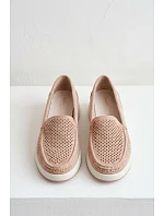 Dámske sieťované mokasíny Sergio Leone MK097H beige Dámske sieťované mokasíny Sergio Leone MK097H beige