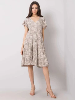 Dámske voľné šaty s volánom awd0465 - FPrice