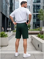Pánske teplákové šortky, tmavozelené, FashionStreet SX2634 Pánske teplákové šortky, tmavozelené, FashionStreet SX2634