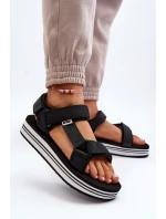 Damskie Sandały Na Platformie Lee Cooper LCW-24-05-2753 Czarne