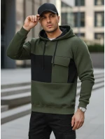 Pánska khaki mikina FashionStreet BX5913