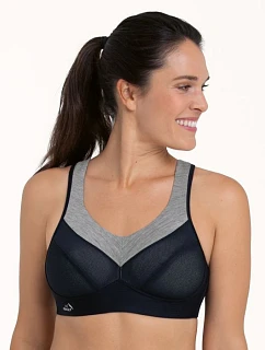 PanAlp vlnená športová podprsenka 5555 black/melange - Active