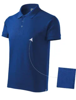 Bavlnená polokošeľa pánska kráľovská modrá