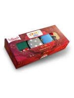 Darčeková krabica zábavných bláznivých ponožiek 4 páry CRAZY SOCKS BOX - BELLINDA - červená