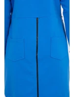 Mikina so zipsom na chrbte z džínsoviny