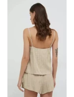 Dámske pyžamo O2BX06WEUZ0 F151 béžová - Guess