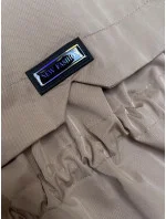 Tmavobéžová bunda parka s ozdobnou podšívkou BH Forever (2) (BH-2401) Tmavobéžová bunda parka s ozdobnou podšívkou BH Forever (2) (BH-2401)