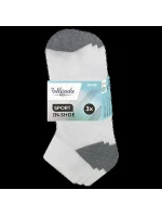 Pánske členkové ponožky 3 páry SPORT MEN IN-SHOE 3x - BELLINDA - biele
