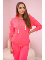 Bavlnený set Kesi Luxury Pink neon