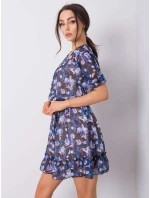 Šaty LK SK 507627.39 čierna a modrá