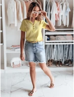 Dámska bavlnená pruhovaná blúzka KISS LOOK, žltá, FashionStreet RY2839 Dámska bavlnená pruhovaná blúzka KISS LOOK, žltá, FashionStreet RY2839