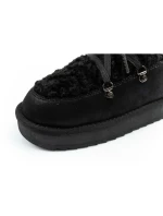 D.Franklin dámske snehové topánky zimné módne kožušinové zateplené čierne vysoké dámske