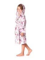 Detský župan Toya s kapucňou ružový - Vestis