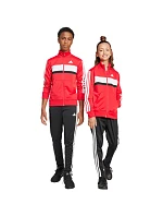 Detská tepláková súprava adidas Seasonal Essentials Tiberio 3-Stripes Tricot red/black JI6214