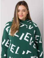 Mikina s kapucňou RV BL 7034.77P tmavozelená