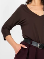 Blúzka RV BZ A1189.24 tmavohnedá