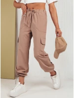 Béžové dámske padákové nohavice MITON FashionStreet UY1675