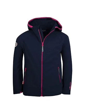 Trollkids Dievčenská elastická bunda Kvalvika navy/magenta (329-114) Trollkids Dievčenská elastická bunda Kvalvika navy/magenta (329-114)