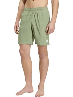 Pánske plavky adidas Ess 8IN olivové KG1661