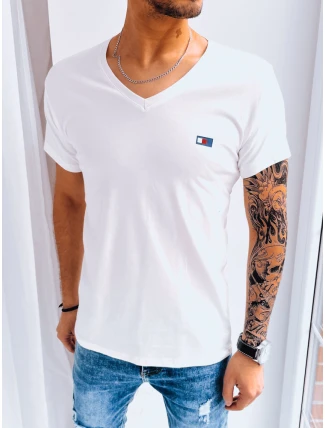Pánske tričko s potlačou ecru FashionStreet RX5131