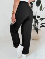 Dámske široké nohavice MILLIVIO black FashionStreet UY2659 Dámske široké nohavice MILLIVIO black FashionStreet UY2659