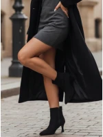 Dámske čierne semišové topánky FashionStreet ZY1165