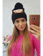 Dámska čiapka Owl K340 čierna