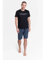 Dojo pyžamo 38883-99X Čierna a tmavo modrá - Henderson Dojo pyžamo 38883-99X Čierna a tmavo modrá - Henderson