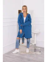 Zateplená džínsová bunda s kapucňou